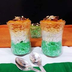 A picture of Tricolor Semiya Payasam.