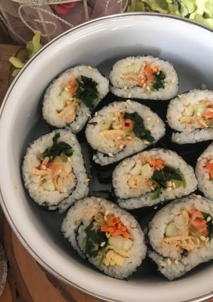 Foto resep Kimbab tuna or salmon
