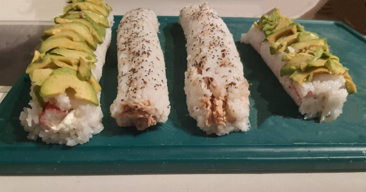 ▷ Sushi sin Esterilla ni Alga Nori