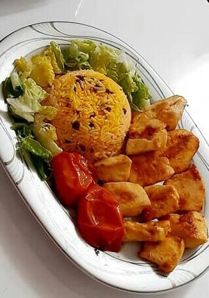 عکسی از دستور جوجه تابه ای به سبک رستورانی با نکات😋😋