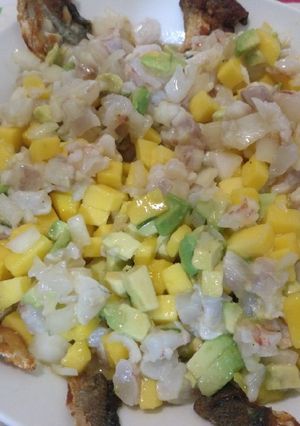 Foto principal de Ceviche de lubina mango aguacate y gambas