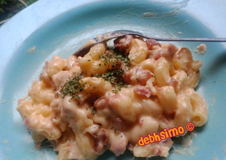 makanan Mac n Chesse tempel menempel 😁 yang Enak