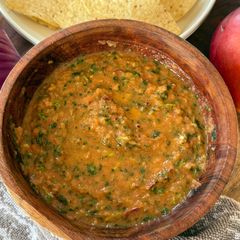 A picture of Raw Mango Tomato Salsa.
