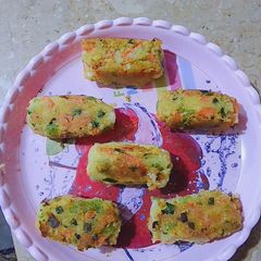 A picture of Vegetable kabab.