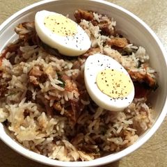 A picture of Egg Biryani.