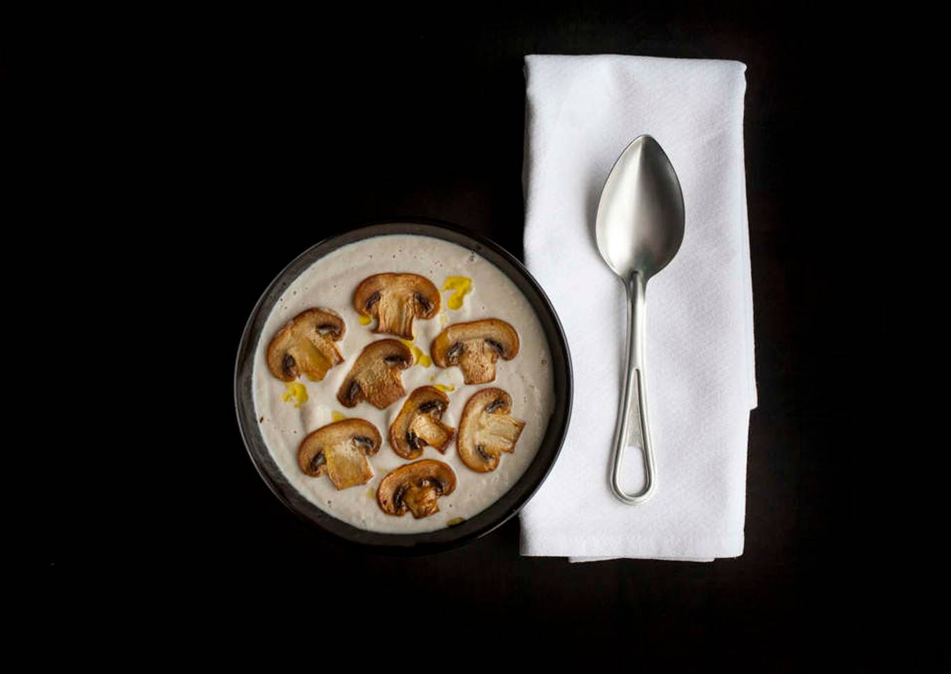 Crema de champiñones