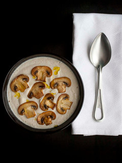 Una foto de Crema de champiñones