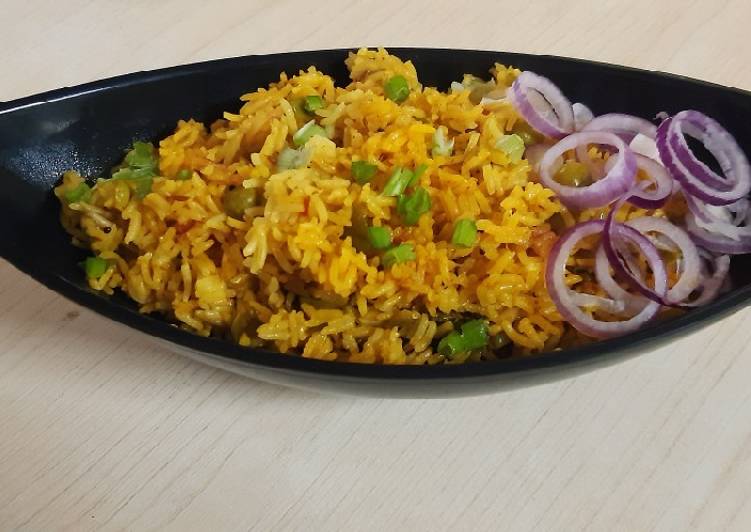 Recipe of Super Quick Homemade Peas Masala Pulao