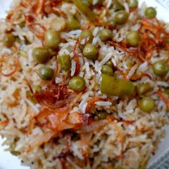 A picture of Masala Matar pulao.