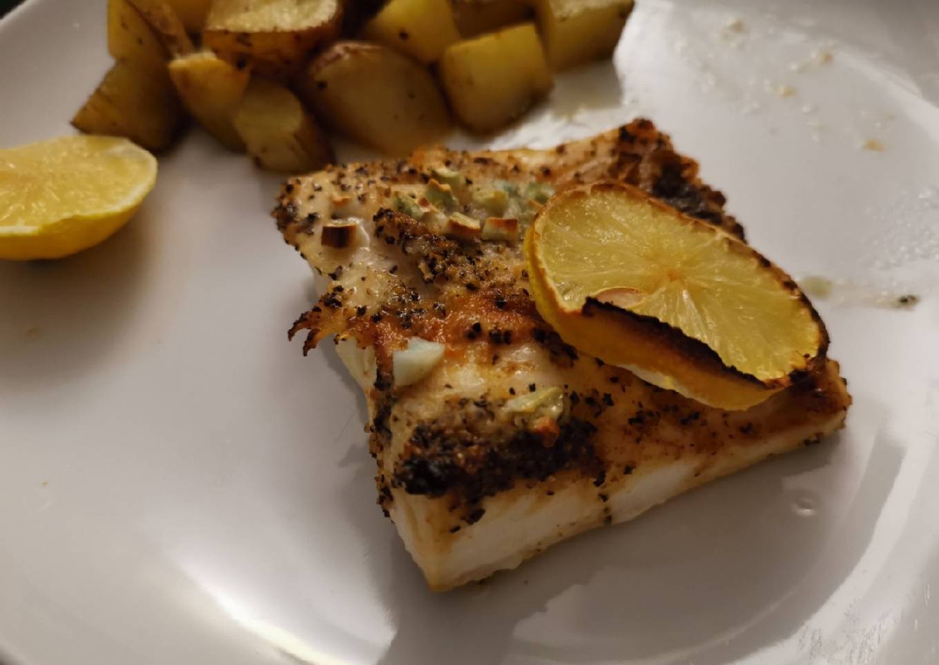 Lemon pepper garlic fish