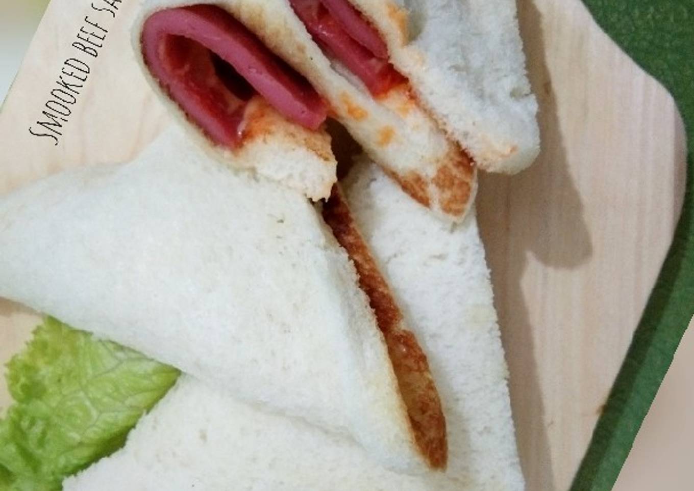 Smooked beef sandwich