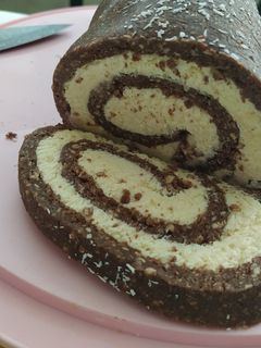 Kekszes kókuszos tekercs recept fotója