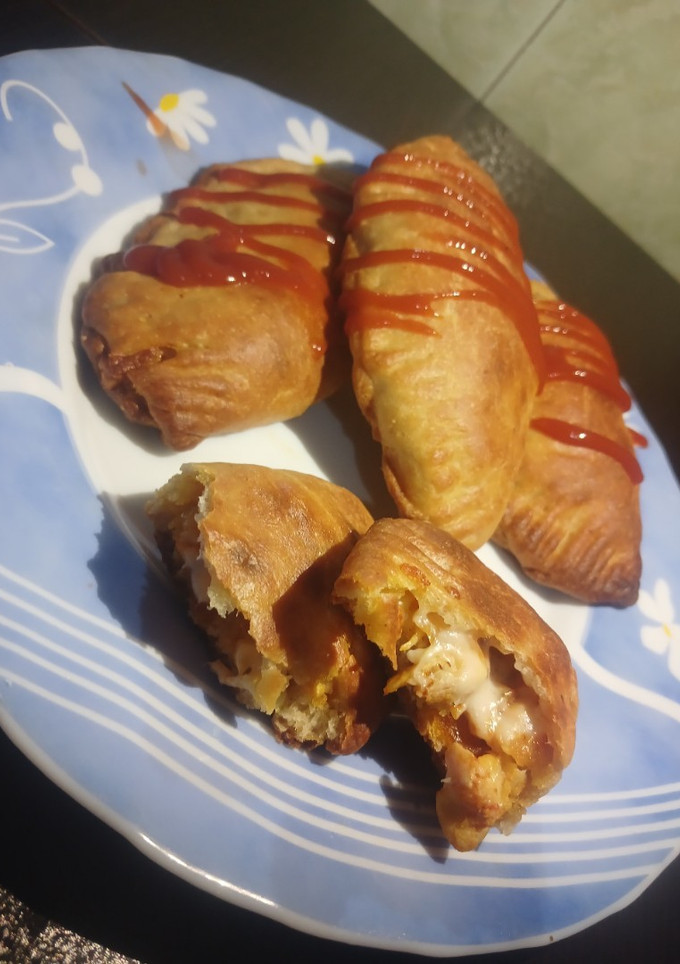 عکسی از دستور پیراشکی مرغ