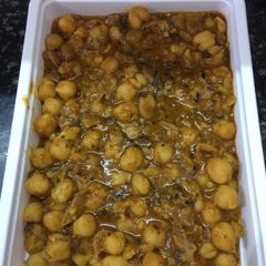 A picture of Satvik Chole masala.