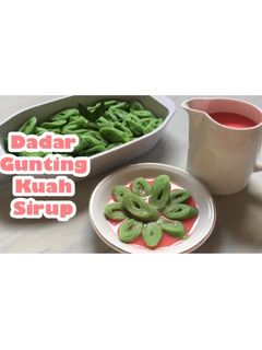 Foto resep Dadar Gunting Kuah Sirup