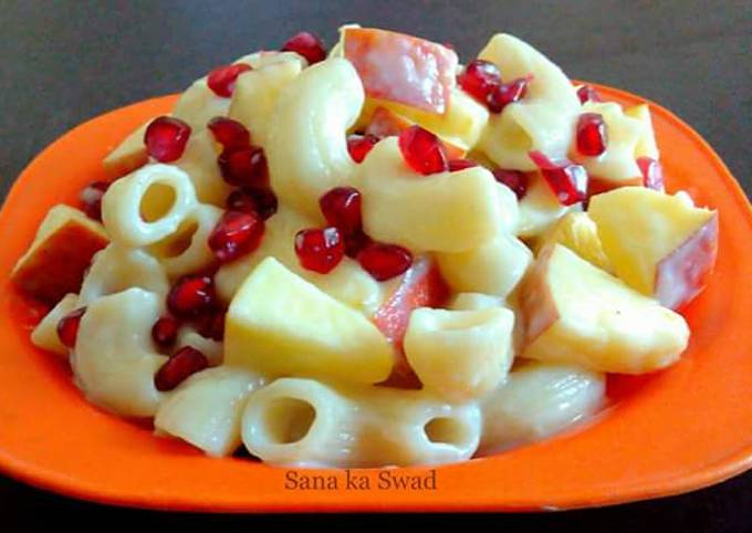 Easiest Way to Prepare Super Quick Homemade #Breakfast Macaroni fruits salad