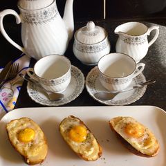 Twice Baked Breakfast Potatoes A picture of Twice Baked Breakfast Potatoes.