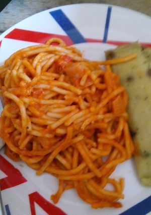 Una foto de Espagueti sencillo