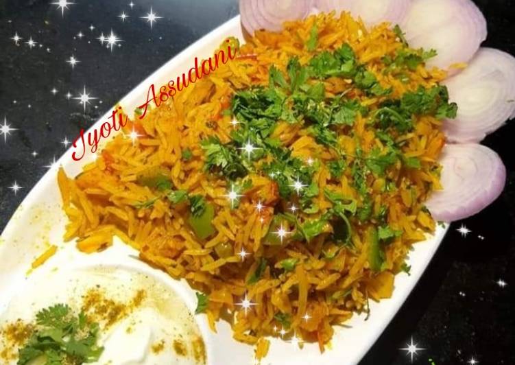 Easiest Way to Make Super Quick Homemade Vegetable mix biryani street style