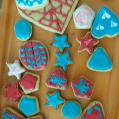 Royal icing cookies A picture of Royal icing cookies.