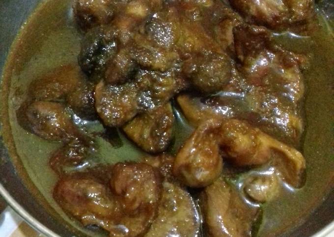 Semur kecap ati ampela