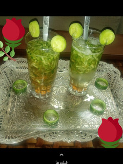 عکسی از دستور شربت خیار سبز بانو جان🍹😋