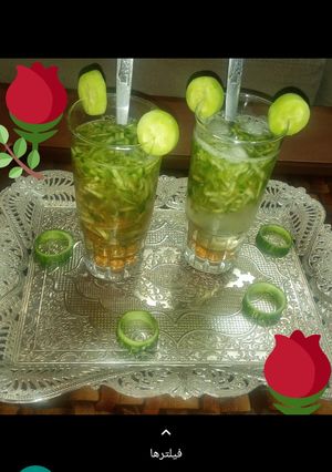 عکسی از دستور شربت خیار سبز بانو جان🍹😋