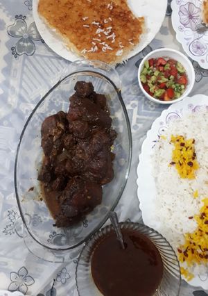 عکسی از دستور مرغ ترش