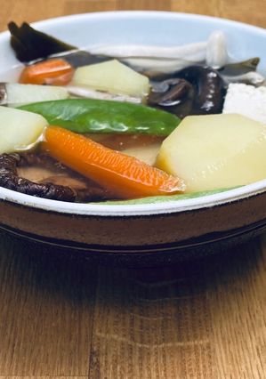 A picture of Kenchinjiru (Shojin Ryori) Japanese Veggie Soup 🌱.