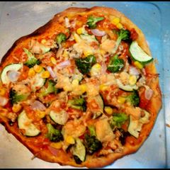 A picture of Home made pizza!.