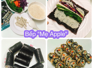 Hình của món Kimbap rau củ chiên.