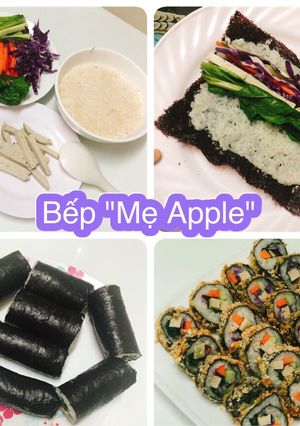 Hình của món Kimbap rau củ chiên.