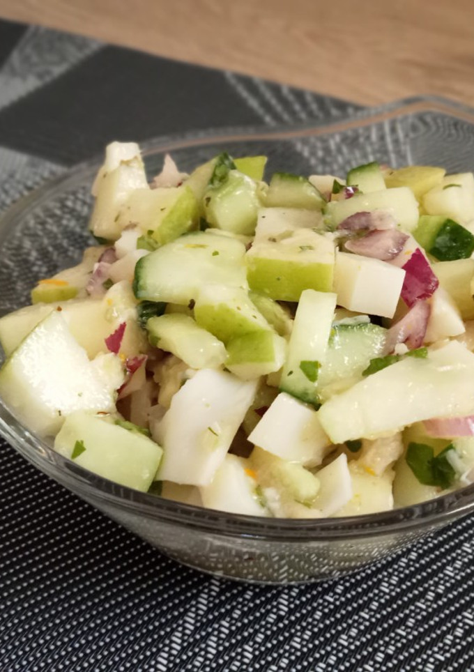 Una foto de Ensalada de palmito