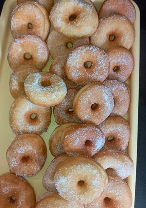 A picture of Soft sugar donuts.