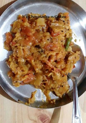 A picture of Roti Upma.