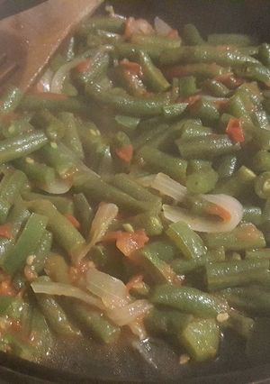 Una foto de Ejotes Verdes entomatados