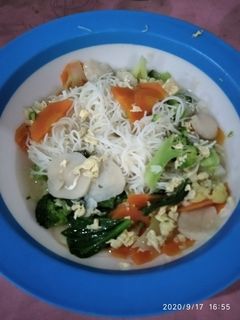 Foto resep Bihun kuah sayur pelangi