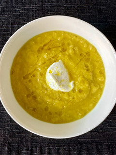 A picture of Creamy Leek and Parsnip Soup.