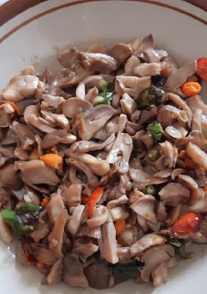 Foto resep Tumis jamur kancing pedas