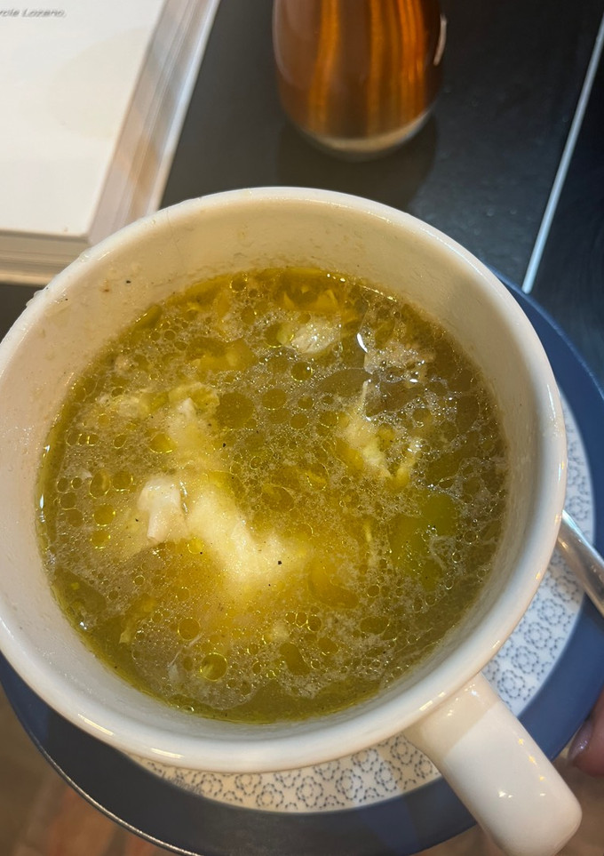 Una foto de Sopa de espárragos trigueros