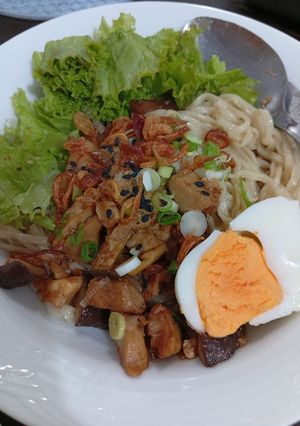 Foto resep Mi Ayam Jamur, lezat dan harum