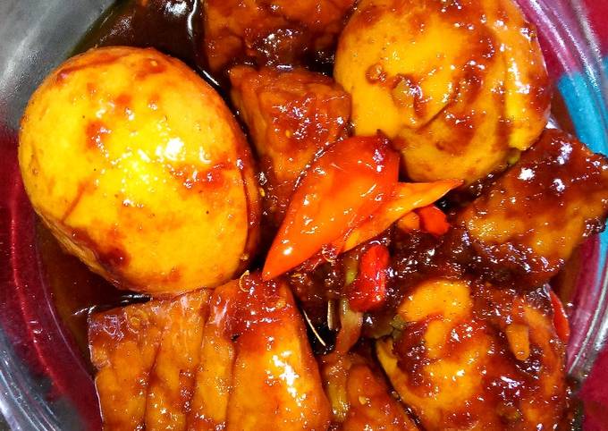 Resep Bacem Telor And Tempe Oleh Ulil Ludhatin Cookpad