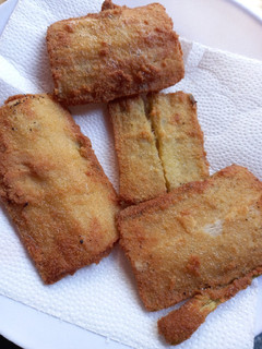 Una foto de Milanesas con tallo de acelga cruda