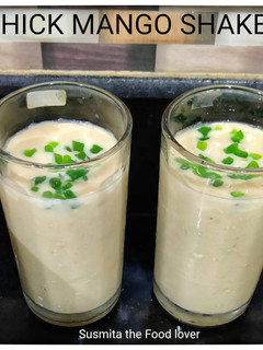 A picture of Thick mango shake.