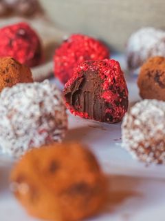 Una foto de Trufas de chocolate 3 ingredientes