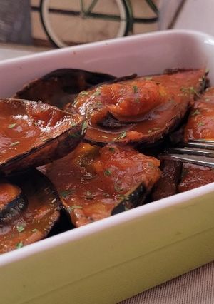 Una foto de Mejillones en salsa de tomate en MyCook