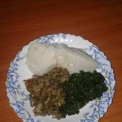 A picture of Fried matumbo & managu.