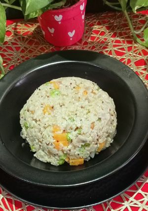 A picture of Healthy Oats Vegetable Upma.