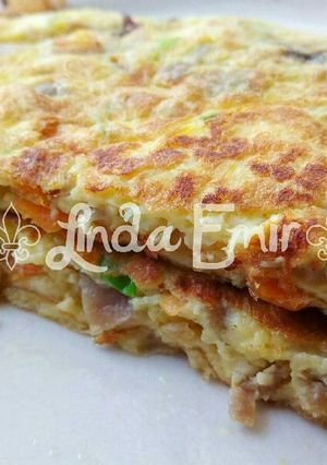 Foto resep Omelet Bakso Simple