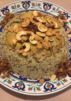 عکسی از دستور برنج با مرغ لبناني